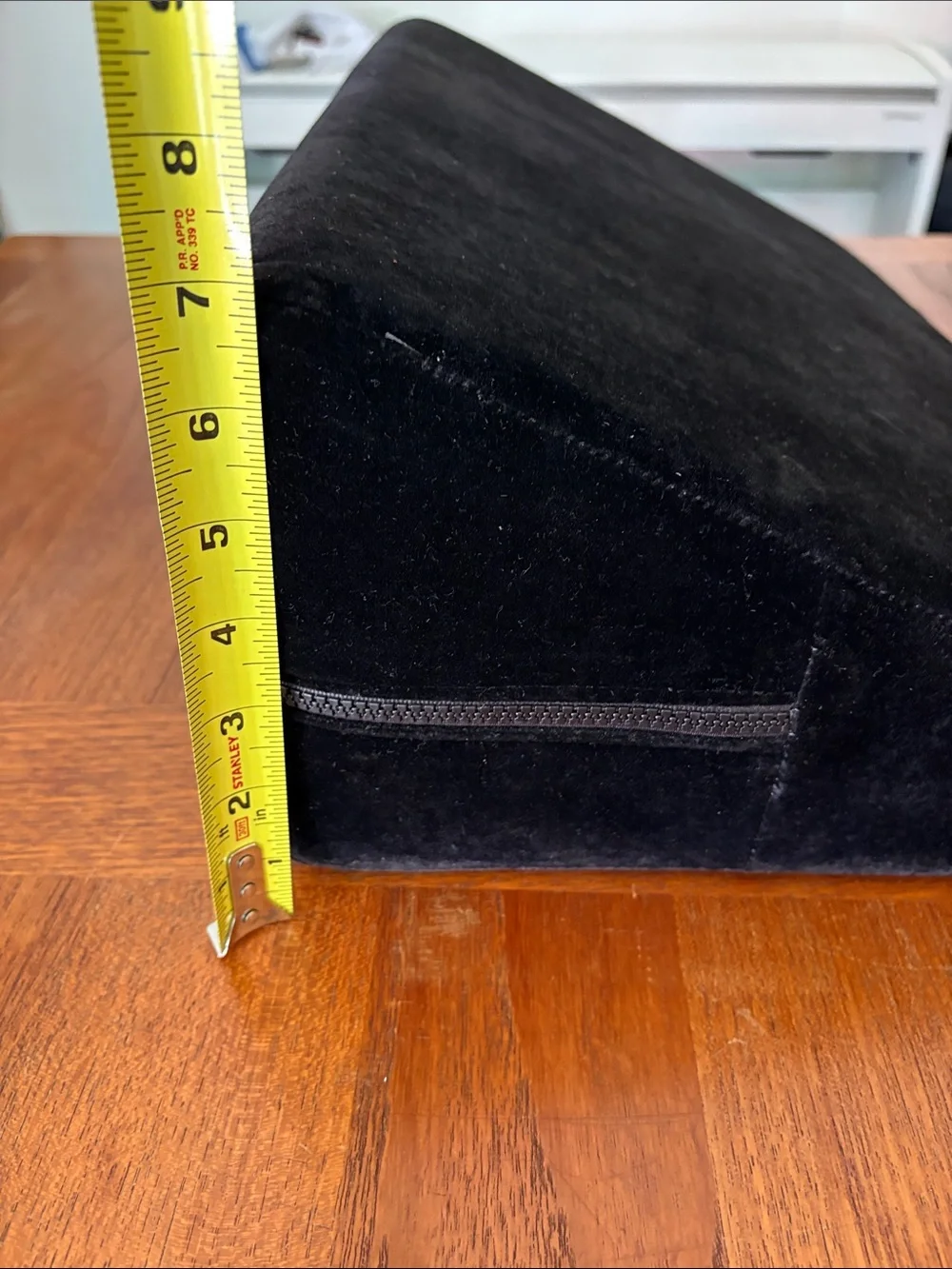 Liberator Black Velvet Ramp Wedge Positioning Pillow 24” x 13” x 7” sexy